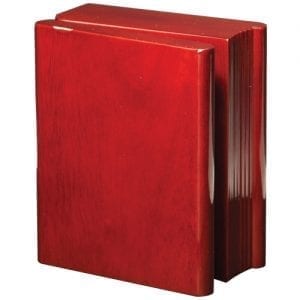 Engraved Book Clock Closed