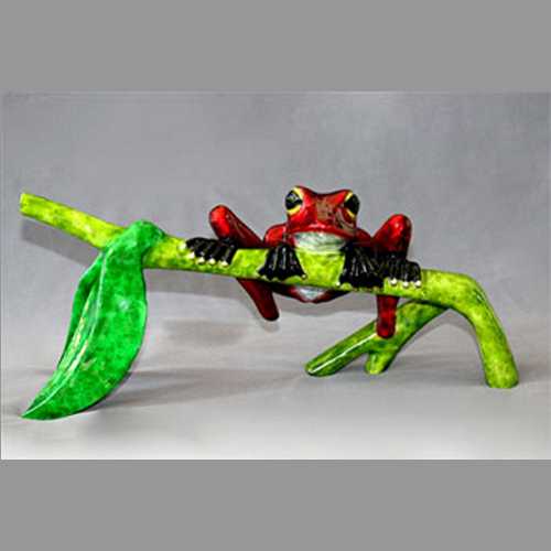Frog Figurine Hang in There