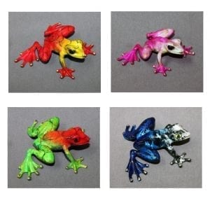 yellowhead red, pink, redhead green, silver/blue