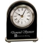 Engraved Arch Desk Clock
