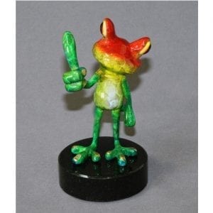 Frog Figurine Thumbs Up