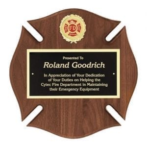 Maltese Cross American Tribute Plaque