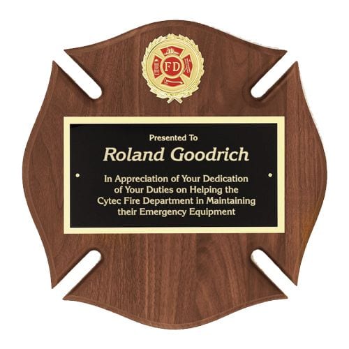 Maltese Cross American Tribute Plaque