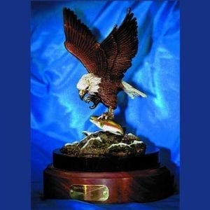 Bronze Eagle Sculpture