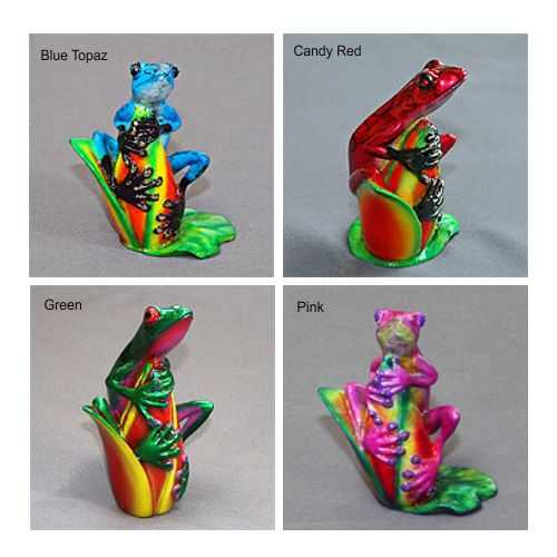 blue topaz, candy red, candy green, pink
