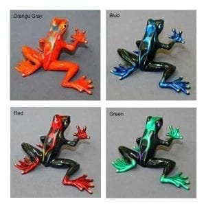 orange and gray, blue, red, green