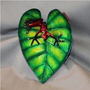 Frog Figurine on Lily Pad