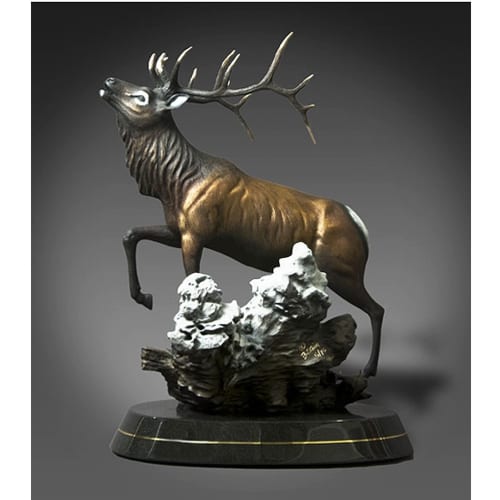 Wildlife Sculpture Buck Deer view 2