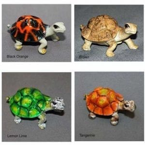 black/orange, brown, lemon lime, tangerine