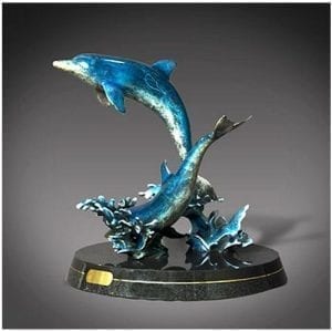 Bronze Dolphin Sculpture