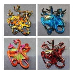 blue spots, blue/gold, multicolor lime, candy red