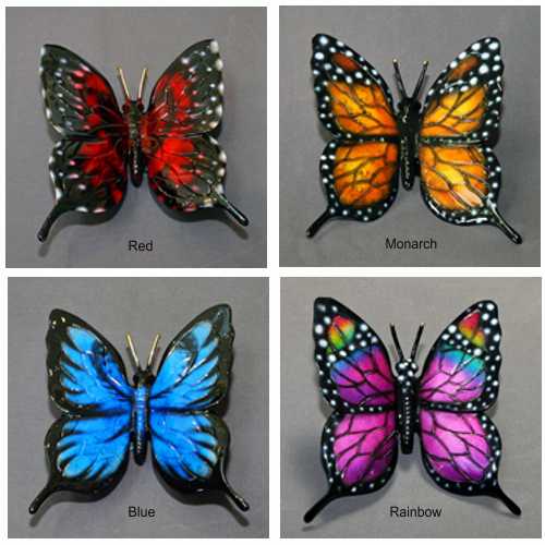 Red, Monarch, blue, rainbow