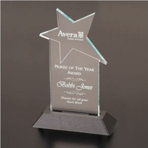 Star Acrylic Award Black Base