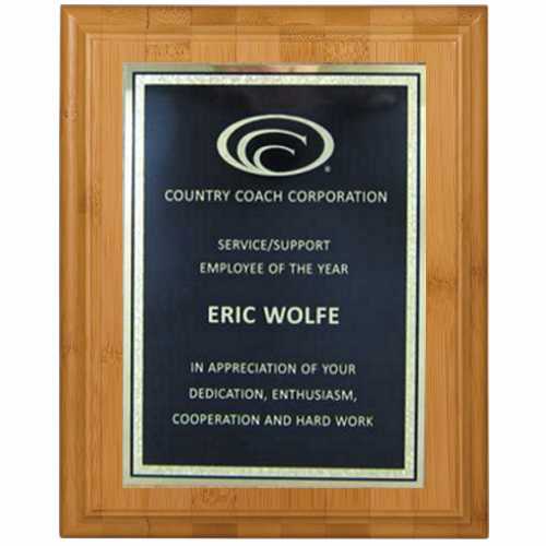 Bamboo Award Plaque 7"x 9"