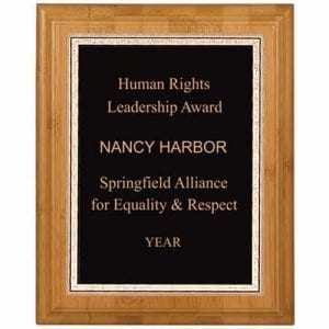 Bamboo Plaque Award 8" x 10"