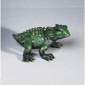 Bronze Sculpture Horned Toad