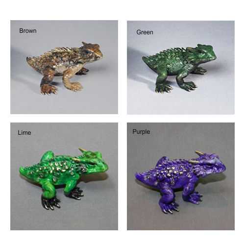 brown, green, lime, purple