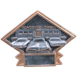 Resin Car Show Trophy Plaque