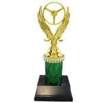 Winged Wheel Trophy w/Column