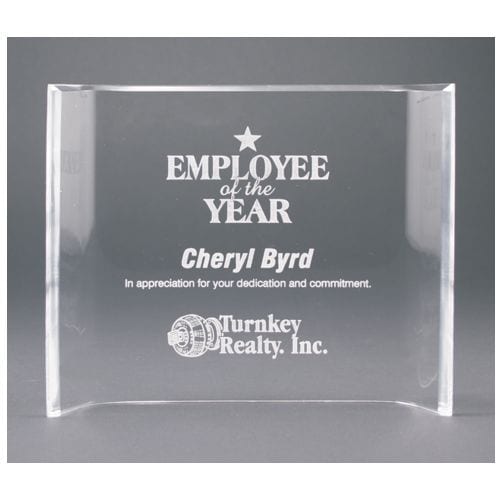 Clear Acrylic Award Crescents