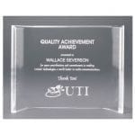 Clear Crescent Acrylic Award