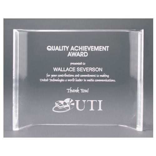 Clear Crescent Acrylic Award