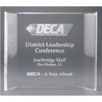 Clear Crescent Acrylic Award Trophies