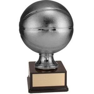 Basketball Trophy in silver
