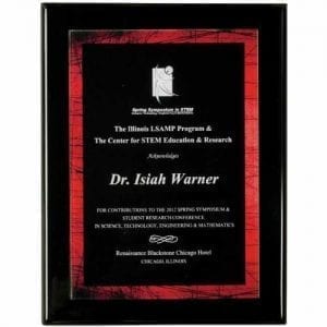Black Plaque with Acrylic Plate