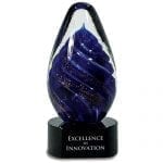 Tear Drop Art Glass Award