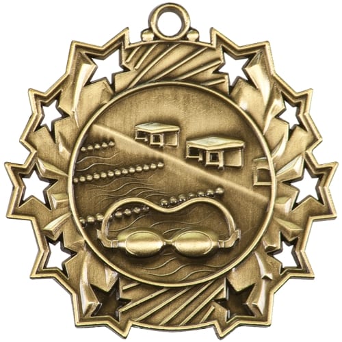 Ten Star Swimming Medals