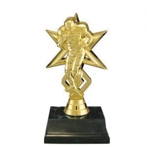 Football Trophy with Star Figure