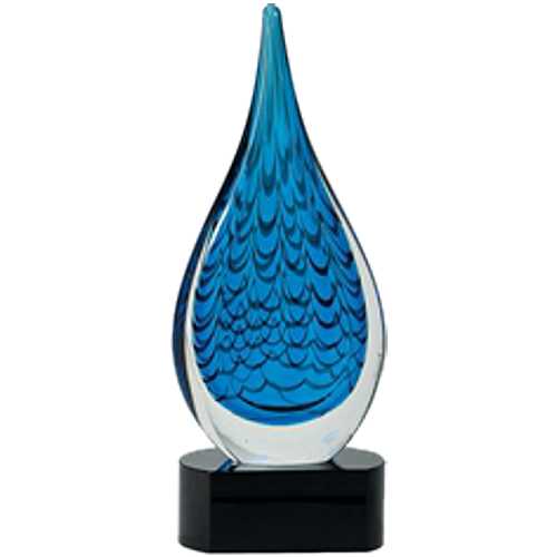 Rain Drop Art Glass Award
