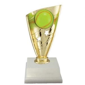 Softball Trophy with Banner