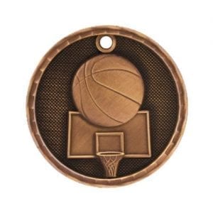 3D Basketball Medals
