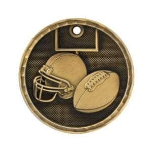 Football Medals in 3D