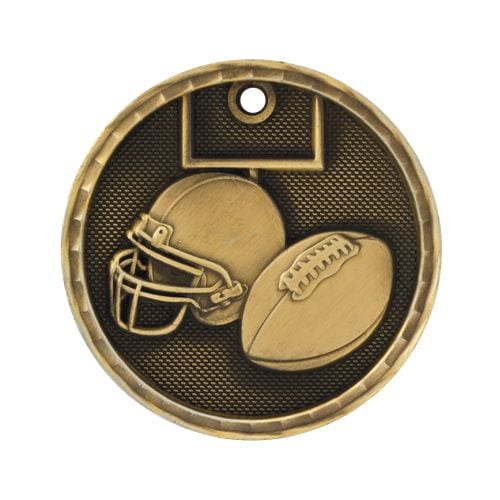 Football Medals in 3D
