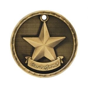 Star Performer Medals in 3D