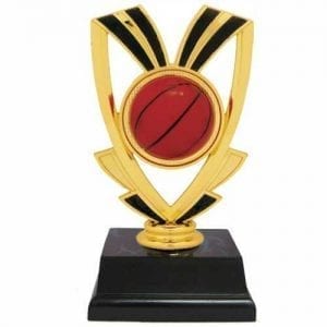 Basketball Trophy with Ball Enhanced