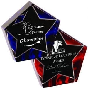 Velvet Star Acrylic Awards