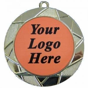 Bright Gold Custom Insert Medal
