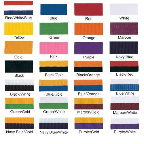 Neck ribbon colors part 1