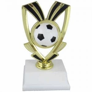 Soccer Trophies with Black Trim