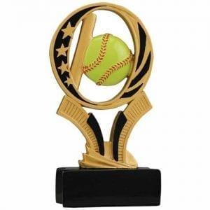 Resin Softball Trophy Midnight Star