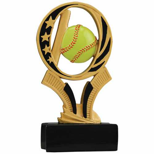 Resin Softball Trophy Midnight Star