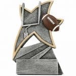 Silver Resin Star Football Trophy
