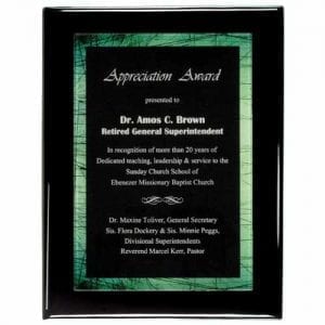 Black Plaque Award