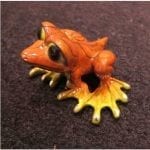 Collectible Frog Figure Orange Dezerae