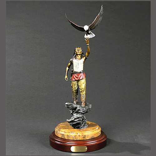 Indian and Eagle Statue