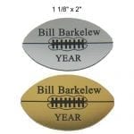 Engraved Football Shaped Plates